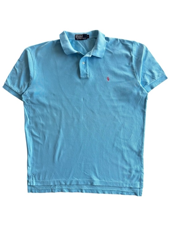 Polo Ralph Lauren Other - Polo Ralph Lauren Light Blue Pink Pony Short Sleeve Shirt Preppy Men’s Size L
